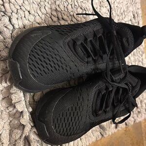 Nike Black Athletic Shoes with Mesh Upper